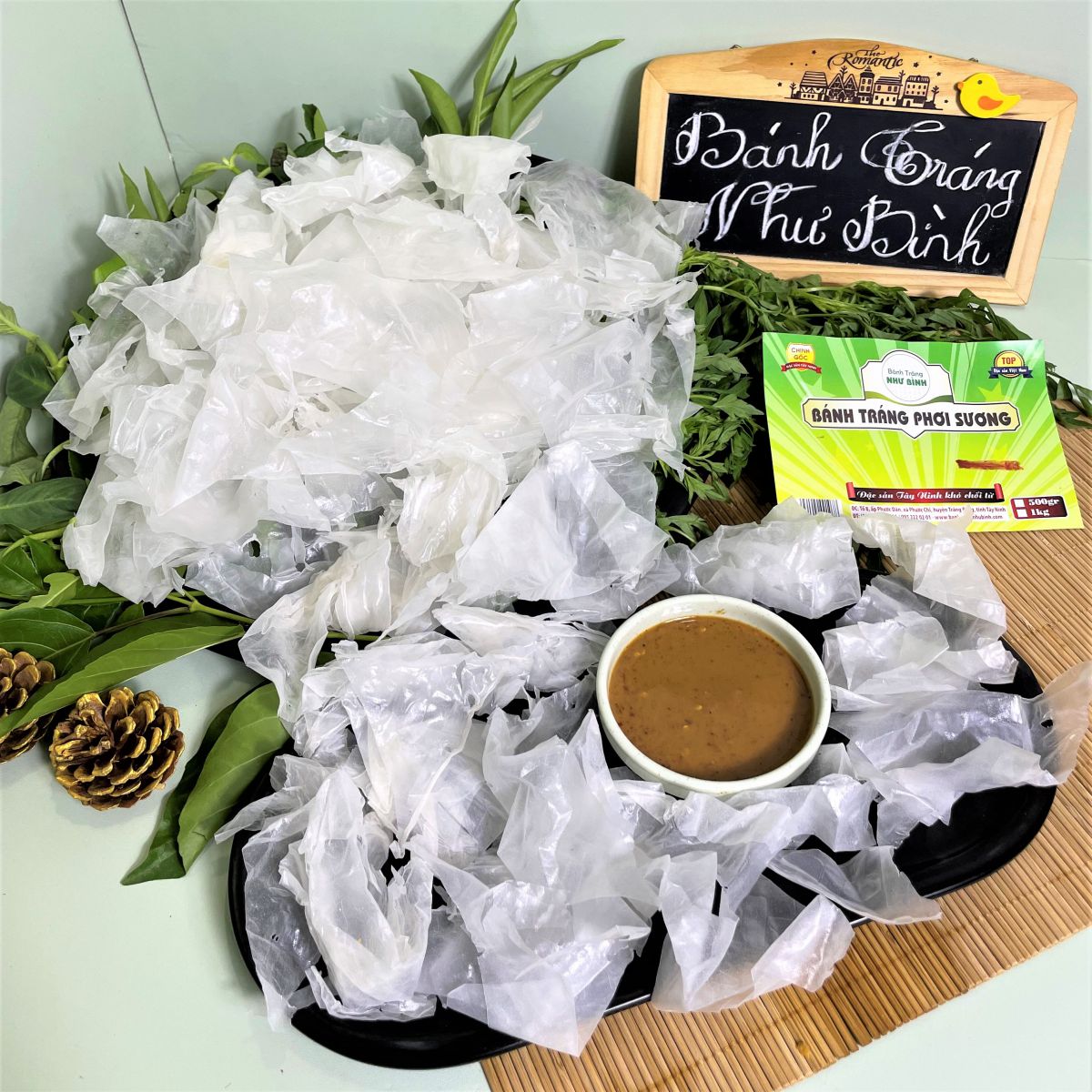 Bánh tráng Như Bình mang hương vị đặc trưng rất riêng.