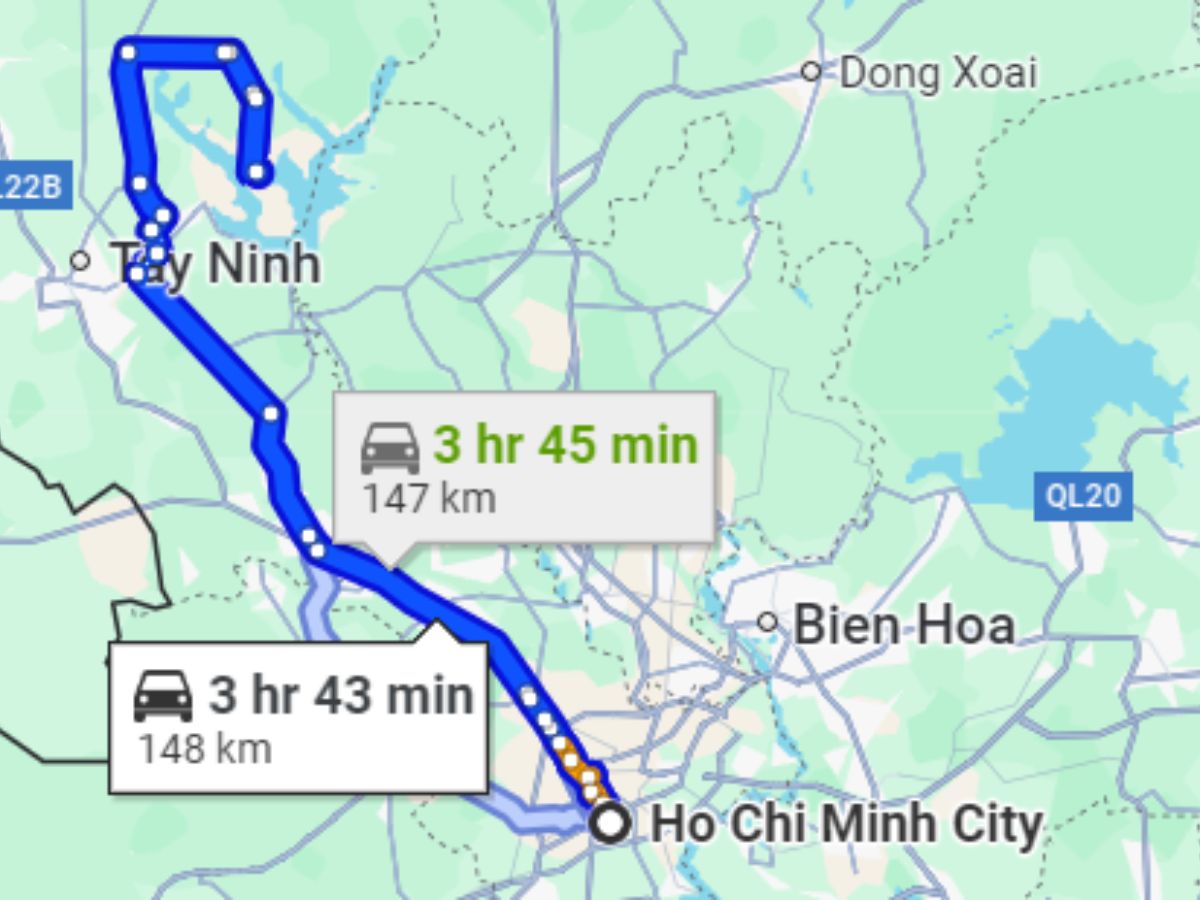 Quãng đường từ TP. Hồ Chí Minh đến đảo Nhím.