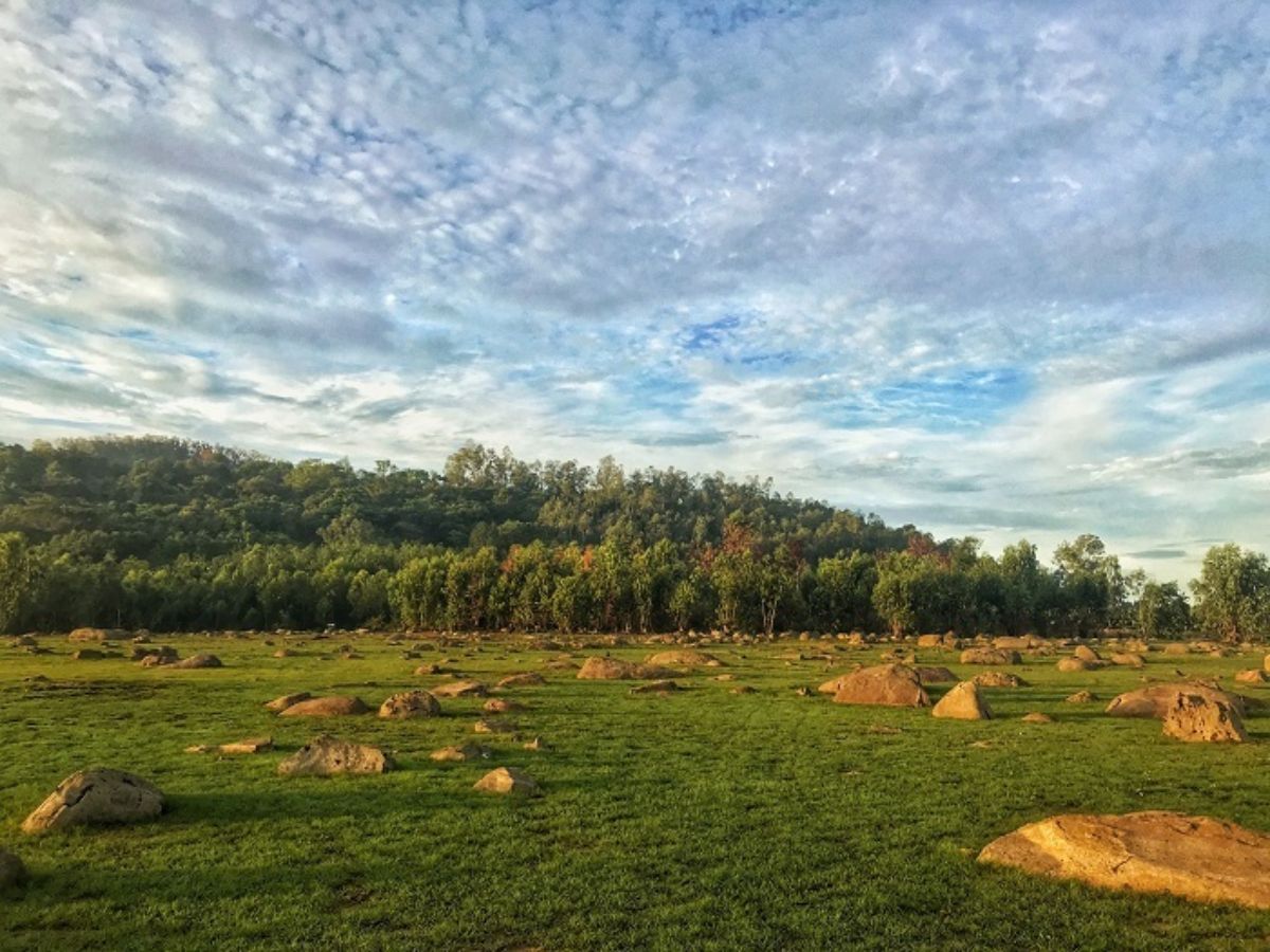 Khung cảnh thiên nhiên tuyệt đẹp trên đảo.