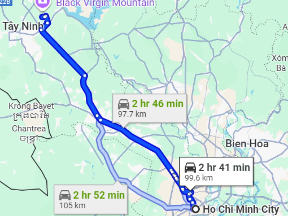 Quãng đường đến với chùa Hòa Đồng từ TP. Hồ Chí Minh