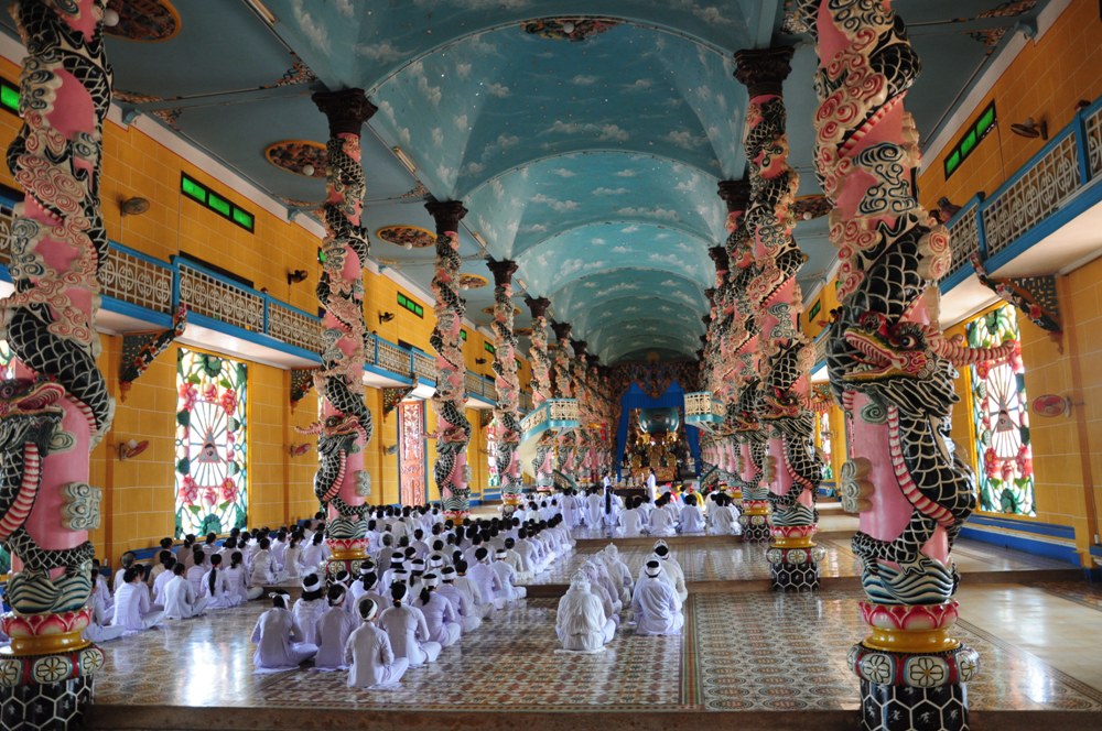 Tay Ninh Holy See is one of the most famous Cao Dai temple in Vietnam