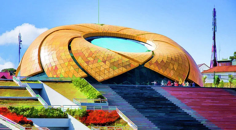 Quảng trường Lâm Viên mang đến những khám phá thú vị cho du khách.