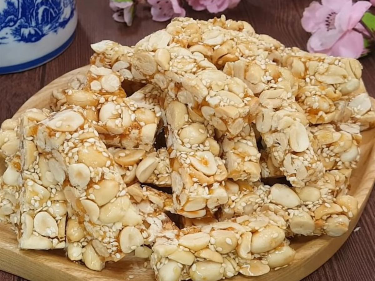 Kẹo Thèo Lèo Tây Ninh mang hương vị ngọt thanh.