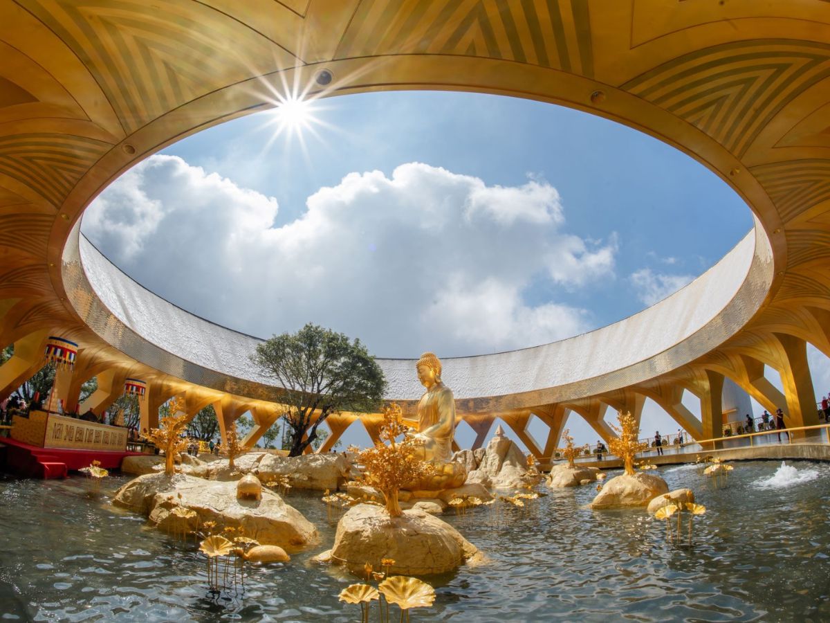 Udumbara Garden offers visitors a serene setting during their journey to explore Ba Den Mountain.