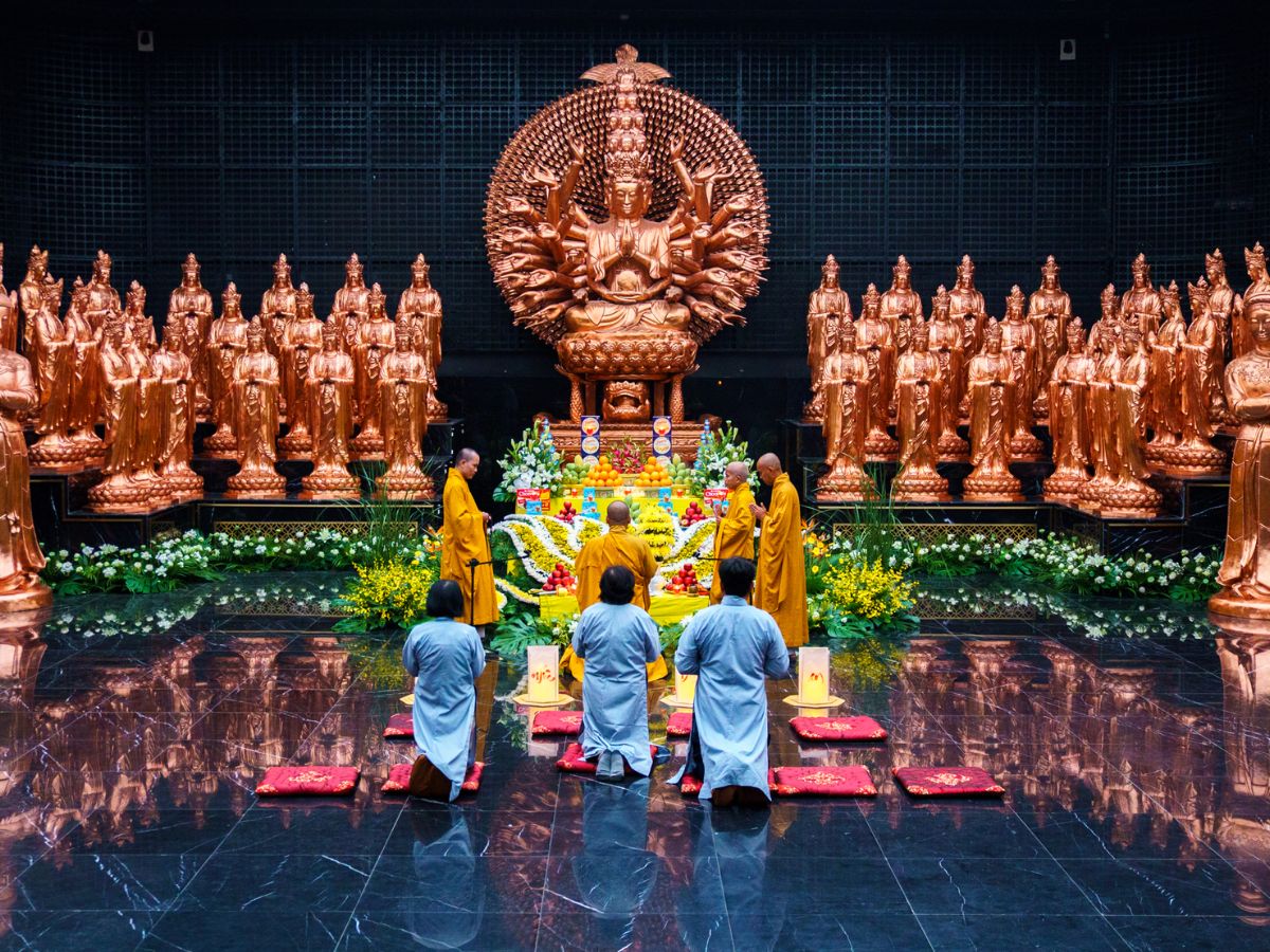The Vesak ceremony held annually on Ba Den Mountain attracts visitors.
