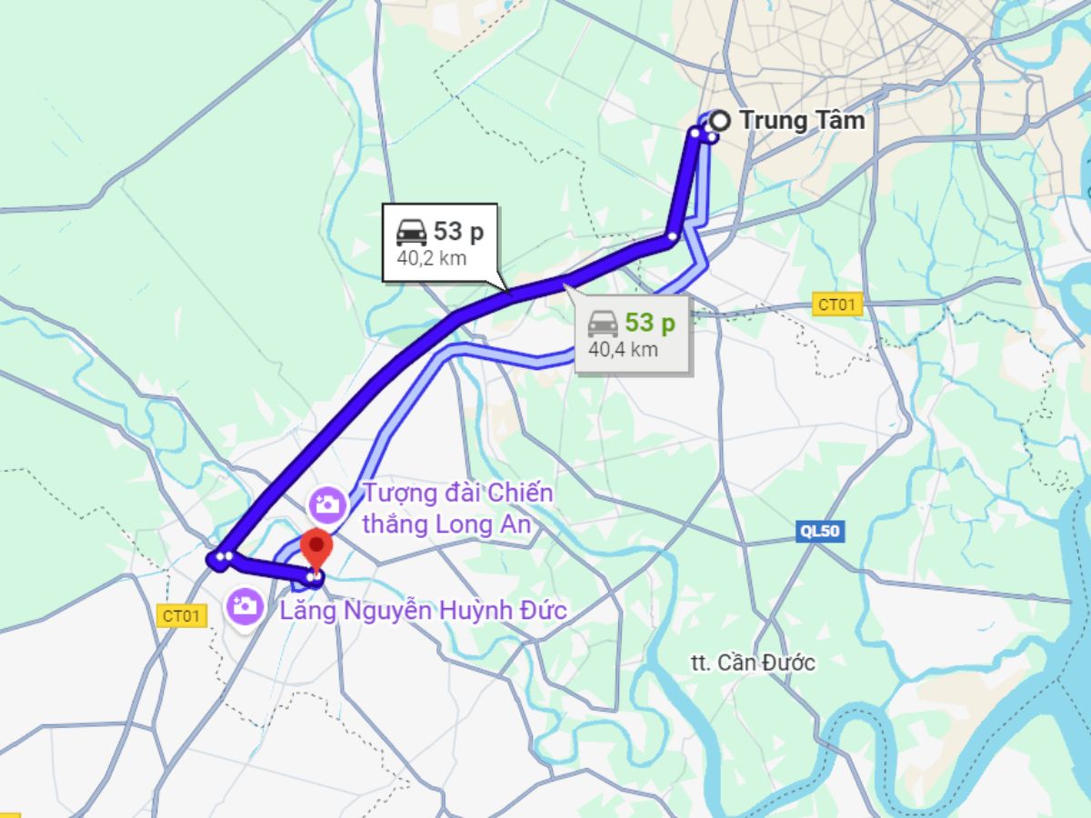 Du khách dễ dàng tiếp cận Nhà Tổng Thận từ trung tâm TP. HCM.