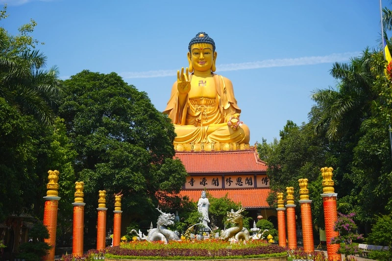 Đại tượng Phật khổng lồ tại chùa Khai Nguyên ở Hà Nội