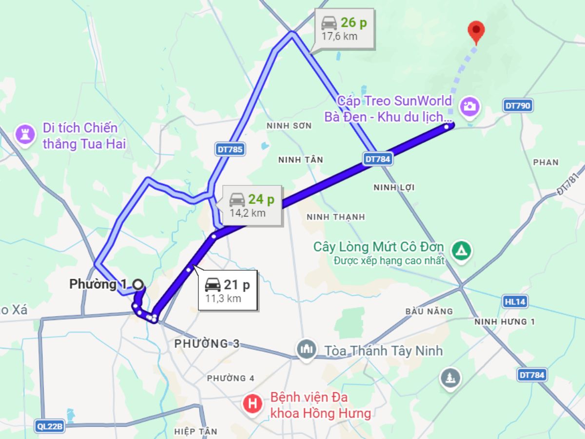 Di chuyển nội khu Tây Ninh đến các điểm du lịch khá thuận lợi. (Nguồn: Sưu tầm)