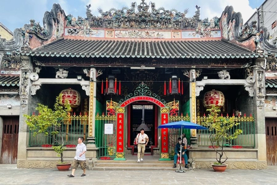 Chùa Bà Thiên Hậu là ngôi chùa cổ gắn liền với đời sống tâm linh của người Hoa (Nguồn: Sưu tầm)