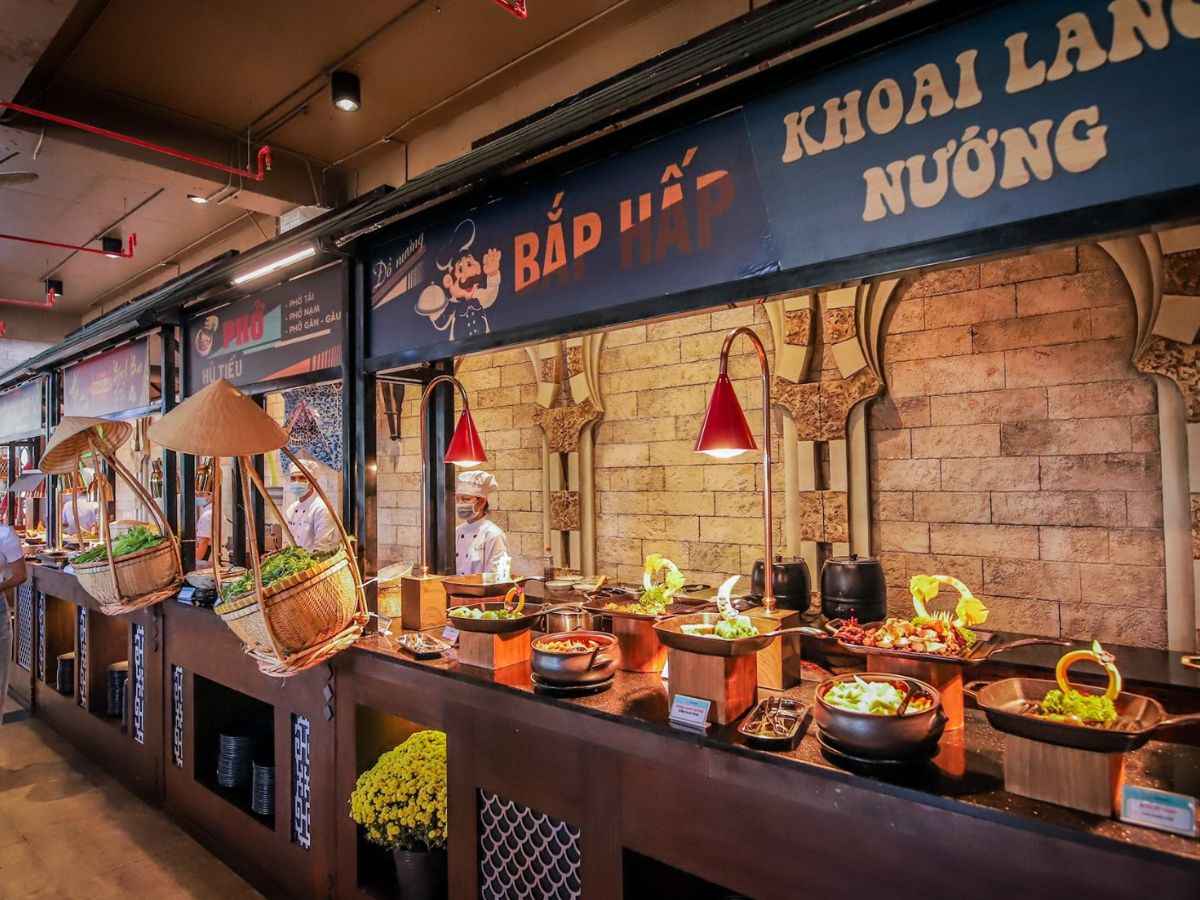Không gian bên trong nhà hàng buffet Vân Sơn. (Nguồn: Sưu tầm)