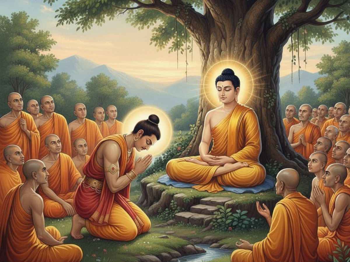 Truyền thuyết Phật Câu Na Hàm Mâu Ni thành đạo gắn với biểu tượng cây Ưu đàm. (Nguồn: Sưu tầm)