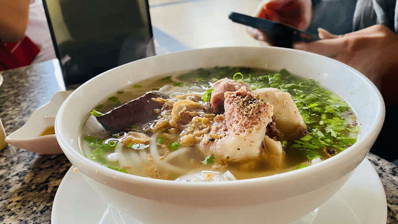 Trang Bang noodle soup is a delicious and appealing dish enjoyed by many diners