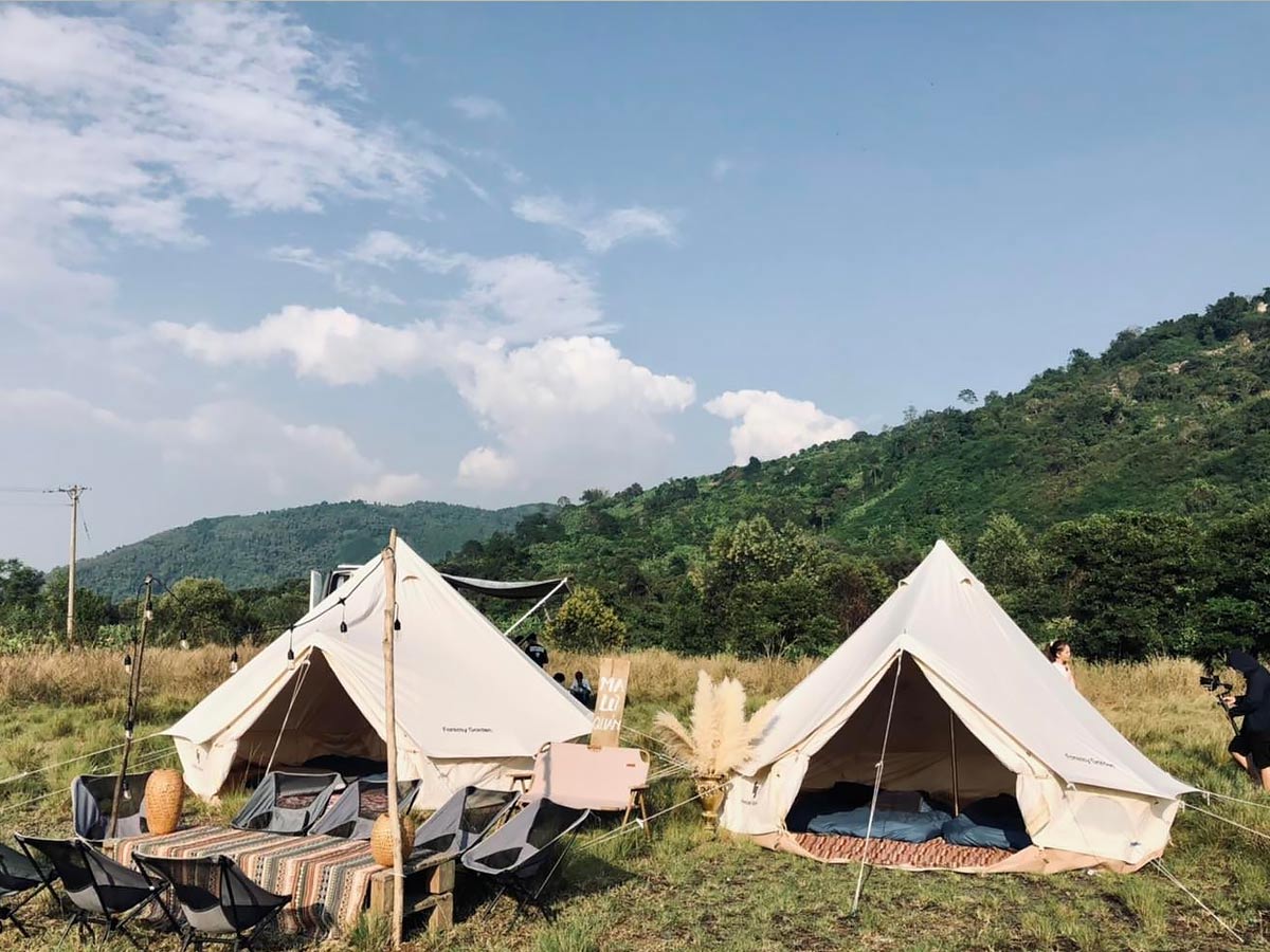 Glamping Tây Ninh trang bị những lều cao cấp với đầy đủ tiện ích thoải mái. (Nguồn sưu tầm)