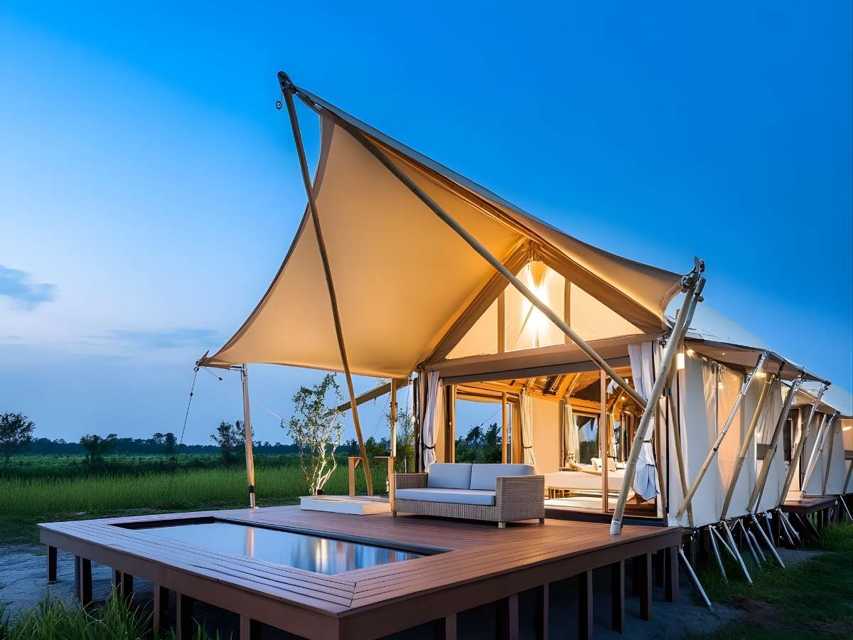 Phong cách glamping kết hợp nông trại sinh thái hot với du khách. (Nguồn sưu tầm)