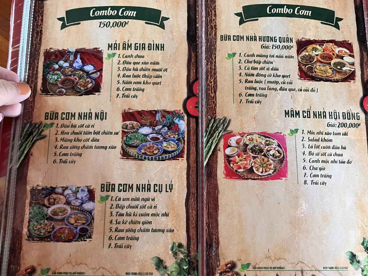 Một số món nổi bật trong thực đơn của nhà hàng chay Phước Lạc Viên