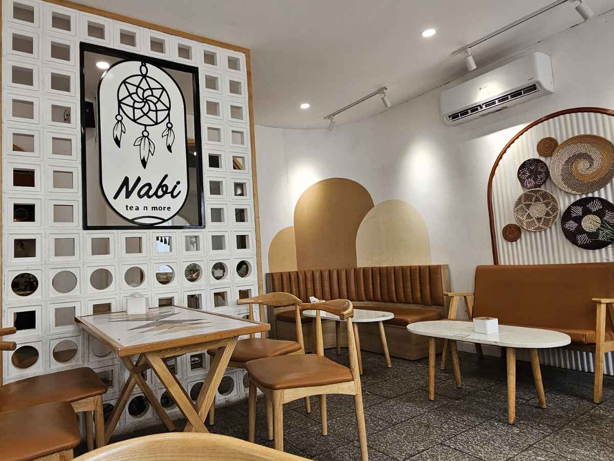 Nabi Tea n More được decor theo hướng xinh xắn và nhẹ nhàng.