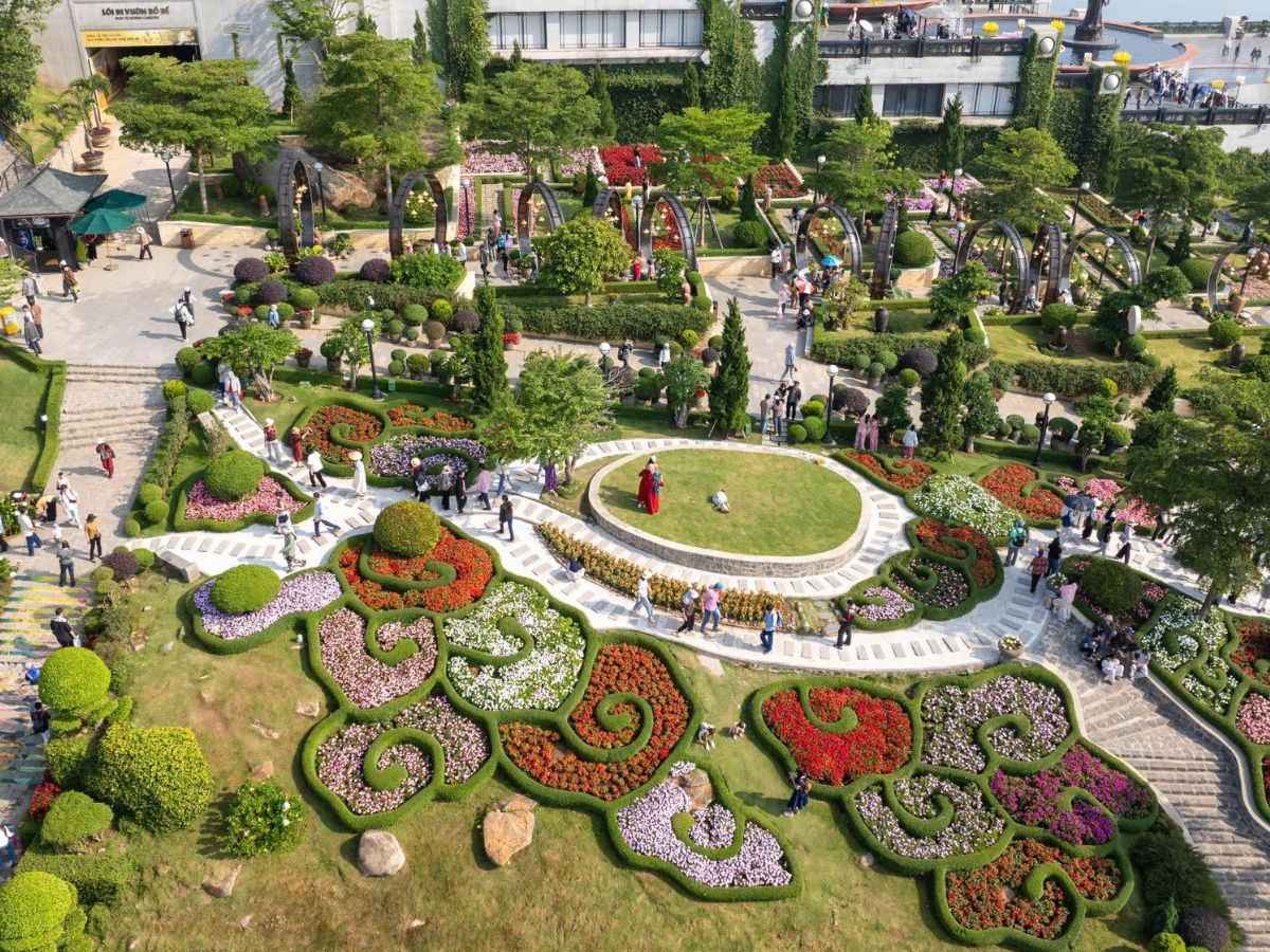 Khu vườn rực rỡ tại Sun World Ba Den Mountain với không gian xanh đẹp mắt