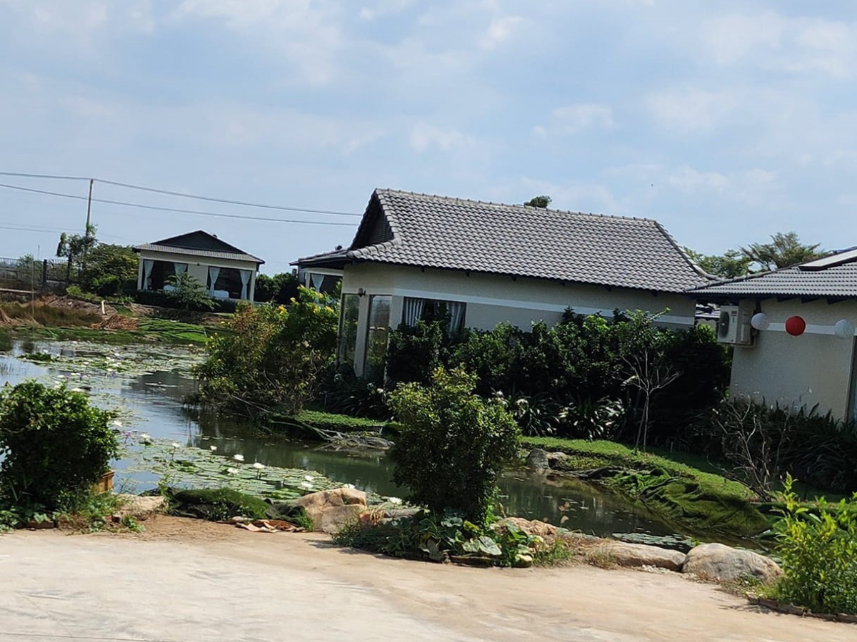 Khu nghỉ dưỡng tại Vườn thú Mỹ Quỳnh Tây Ninh được thiết kế theo phong cách gần gũi thiên nhiên