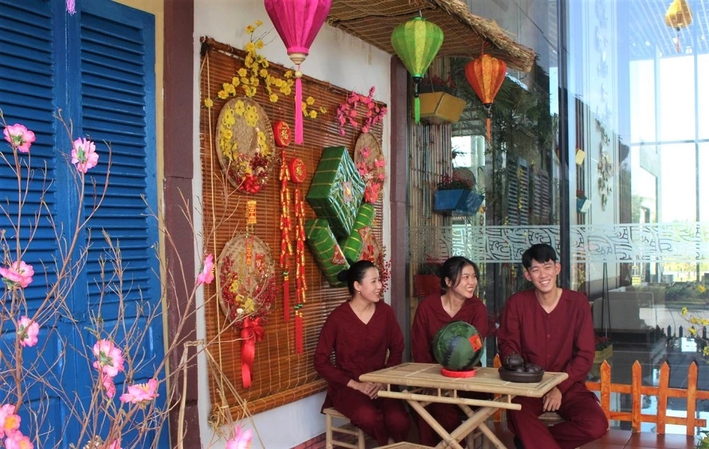 Không khí Tết ở khách sạn nghỉ dưỡng FLC Sầm Sơn.