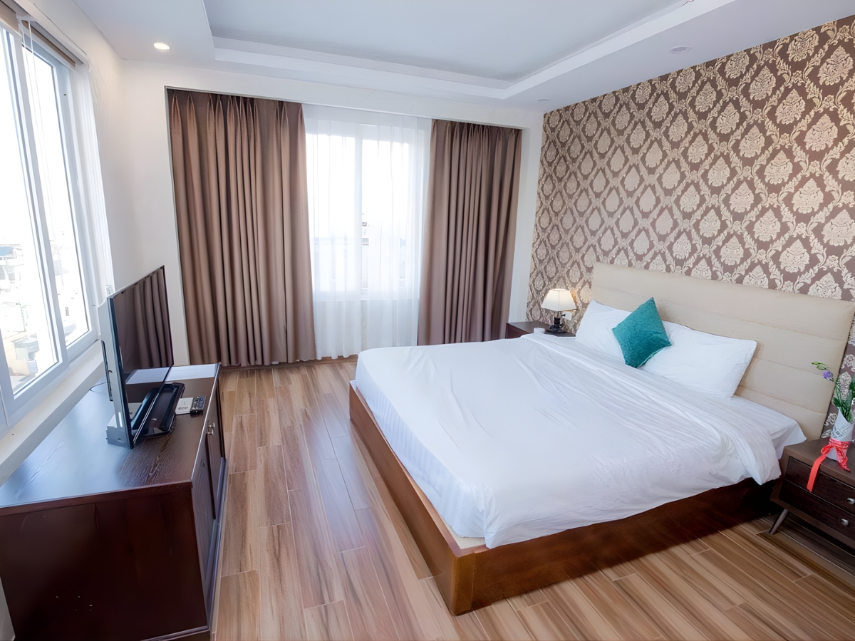 Khách sạn Avenue Sầm Sơn sở hữu không gian nhẹ nhàng, trang nhã.