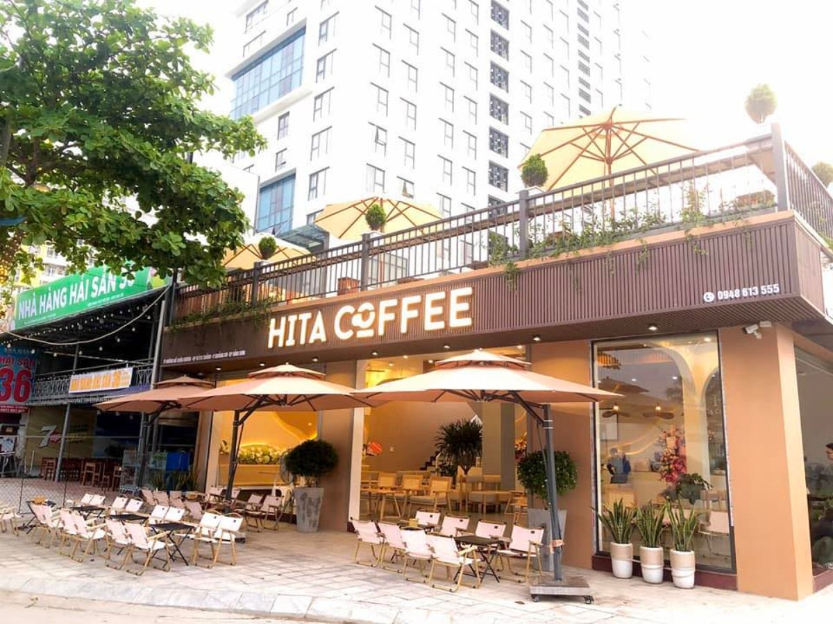 Hita Coffee là quán cafe ven biển Sầm Sơn với không gian đẹp, tầm nhìn biển.