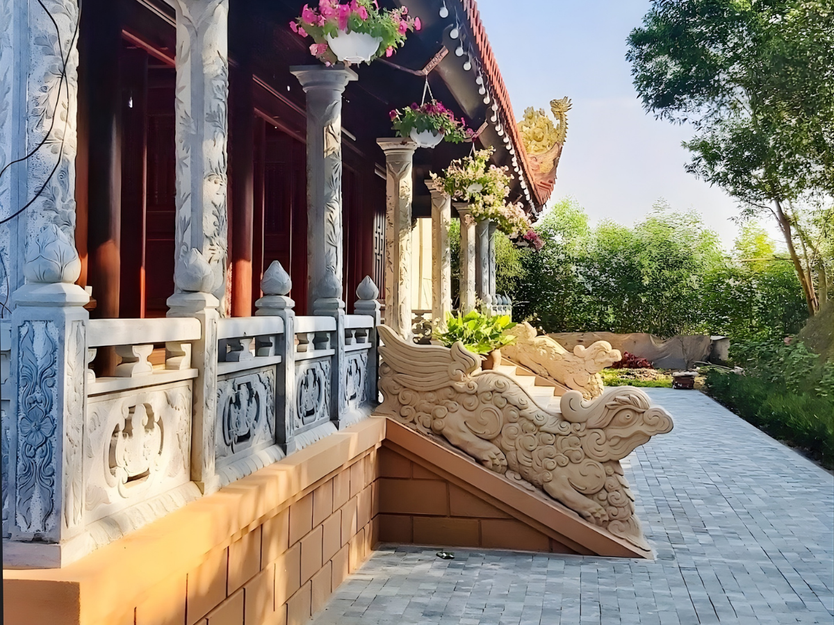 Khung cảnh tại chùa Mèo.