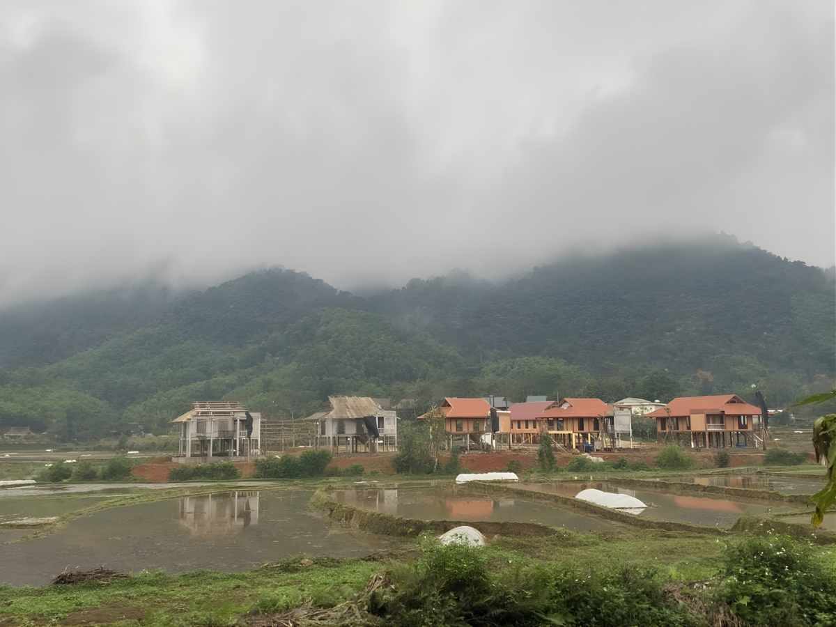 Không gian tại bản Nang Cát.