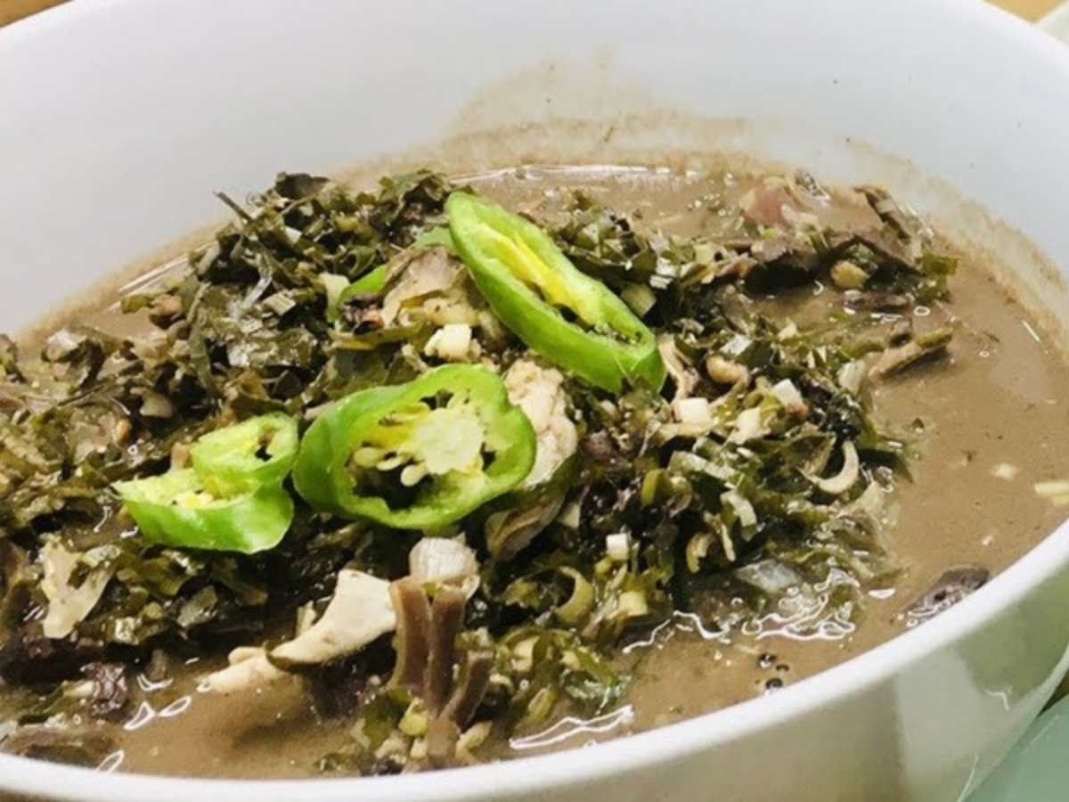 Các bước nấu canh lá đắng chuẩn bị.