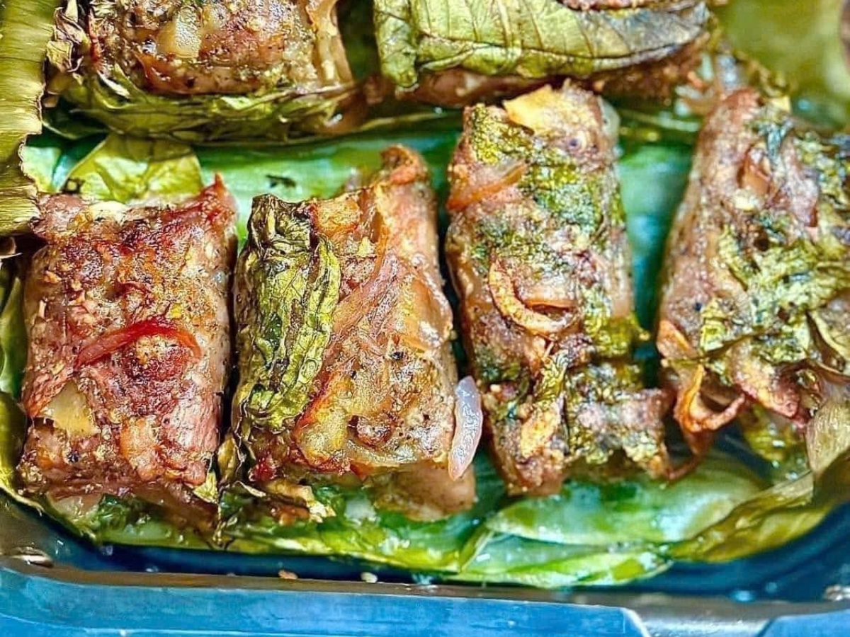 Nem nướng là món ăn đặc sắc tại xứ Thanh.