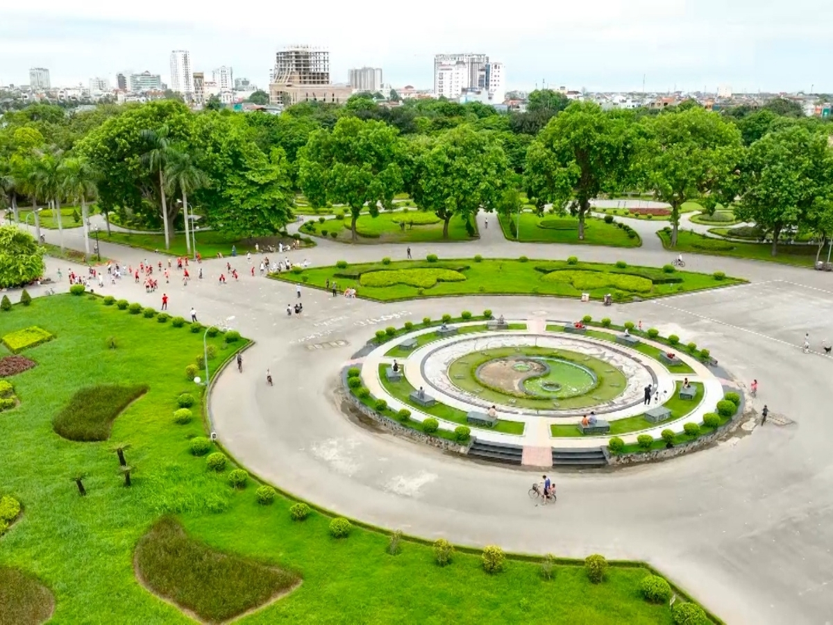 Khuôn viên công viên Hội An Thanh Hóa.
