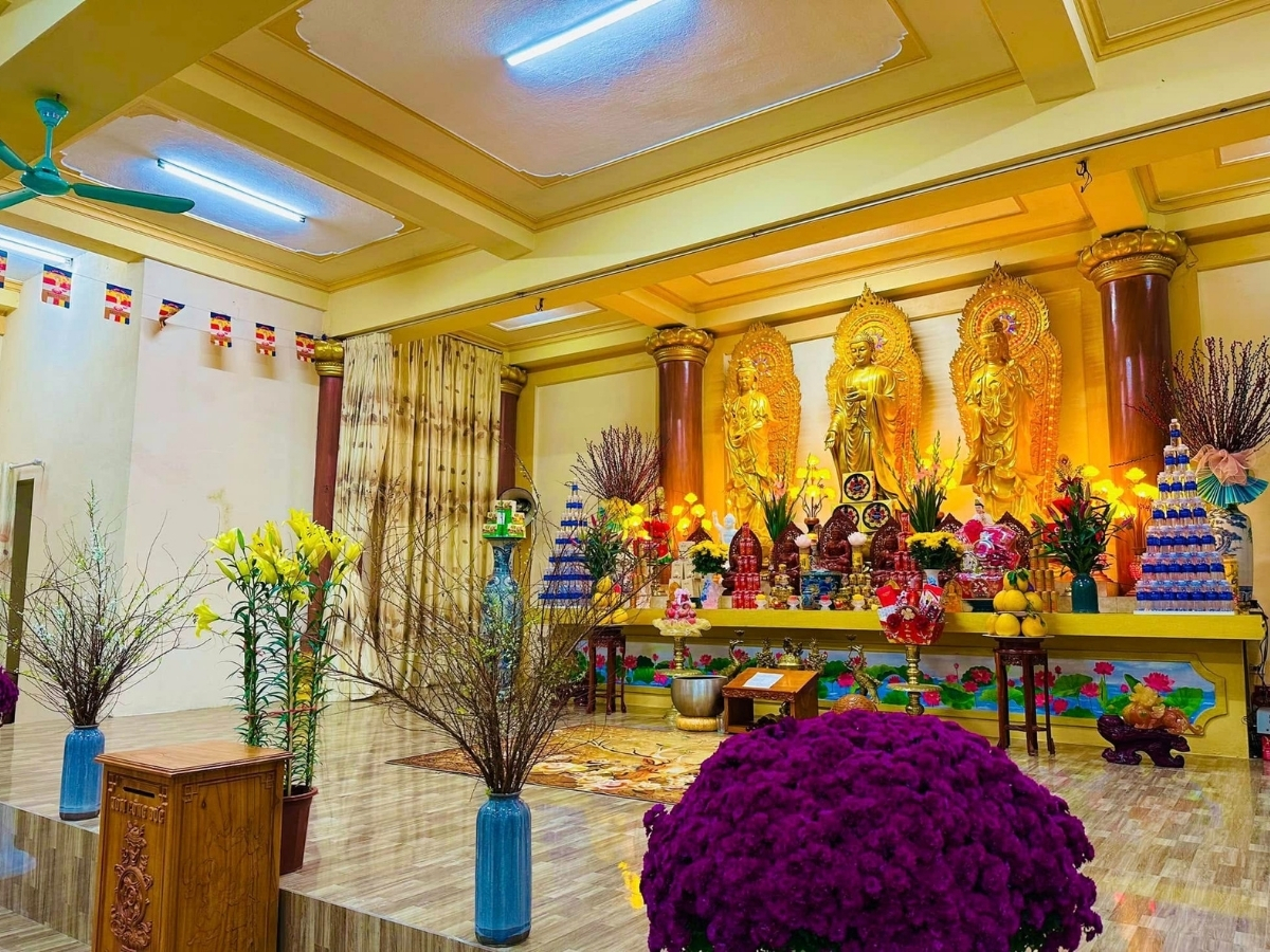 Chùa Thái Bình thường xuyên tổ chức các hoạt động tâm linh.