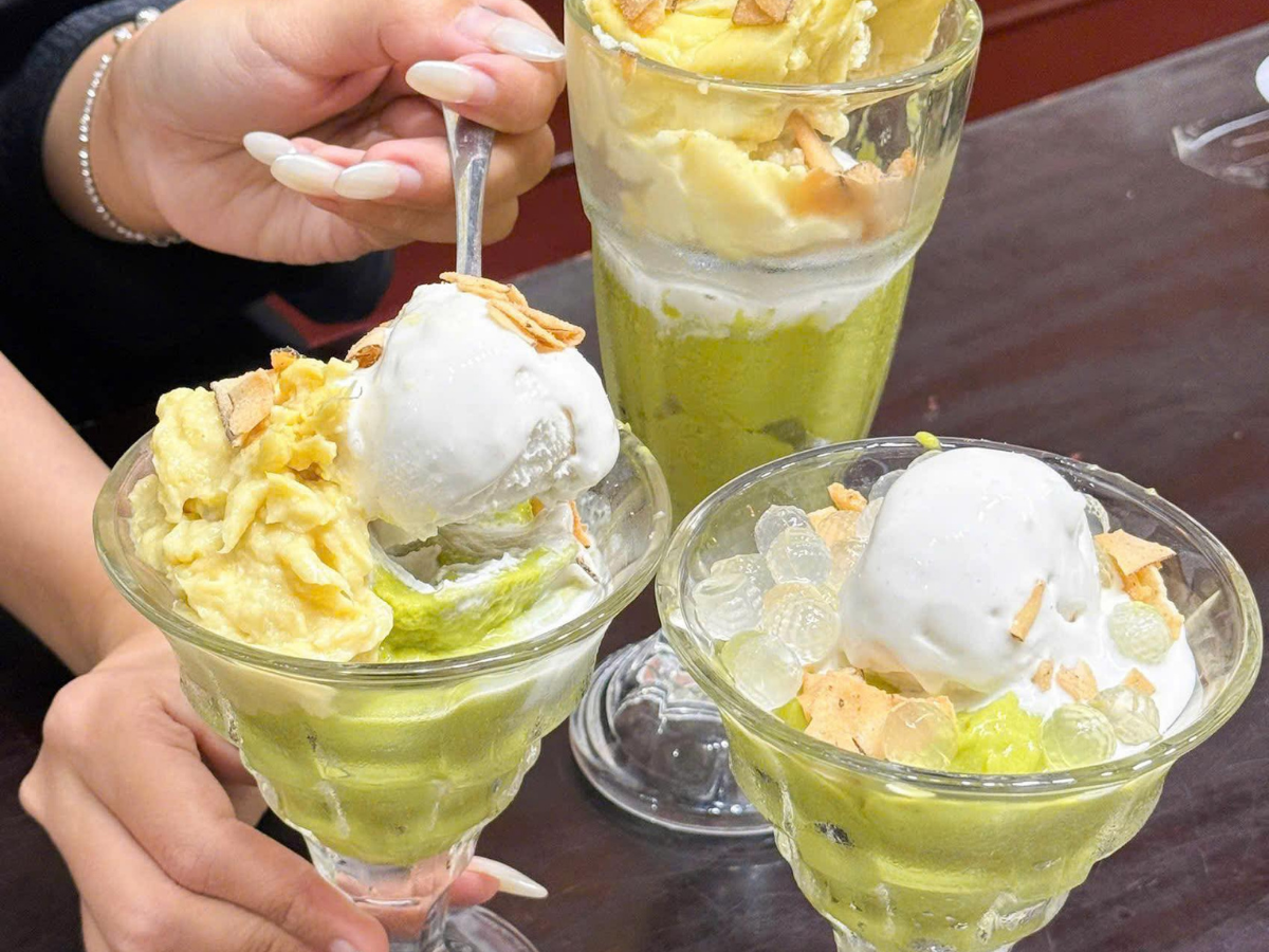 Quán kem bơ sầu riêng Vũng Tàu Cô Mũm Mĩm luôn được nhắc đến với món kem "gây nghiện"