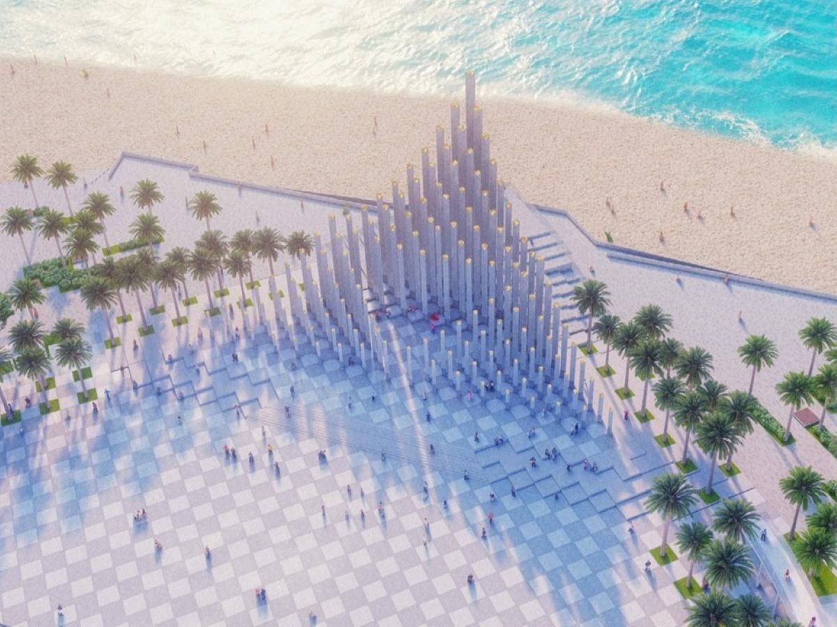 Check-in tháp Tam Thắng với kiến trúc độc đáo và view hướng biển