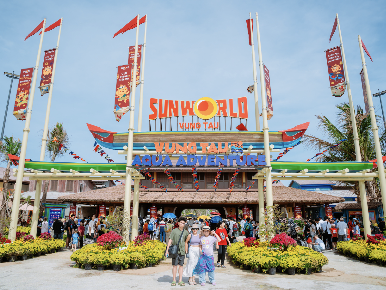 Lịch trình vui chơi tại Sun World Vung Tau của gia đình diễn ra trọn vẹn.