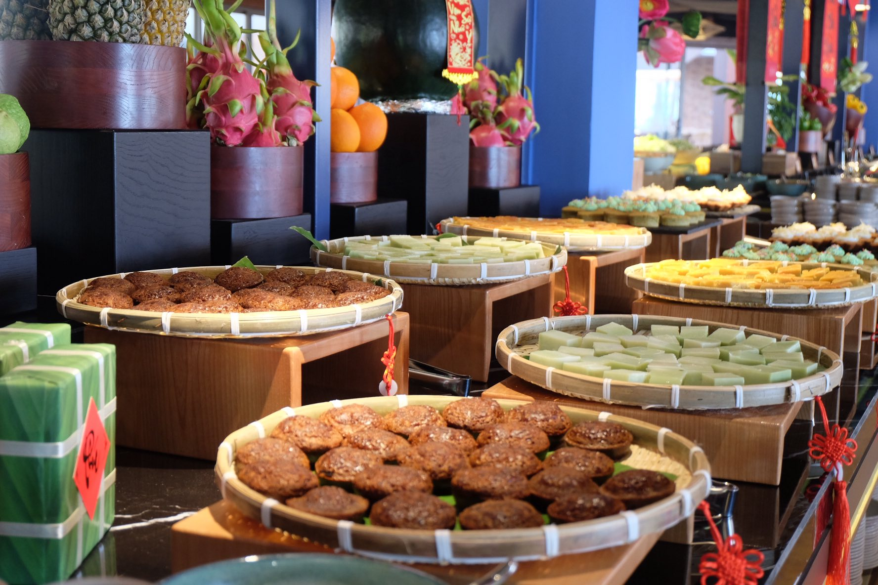 Nhà hàng Phố Chợ với quầy line buffet đa dạng, hấp dẫn.